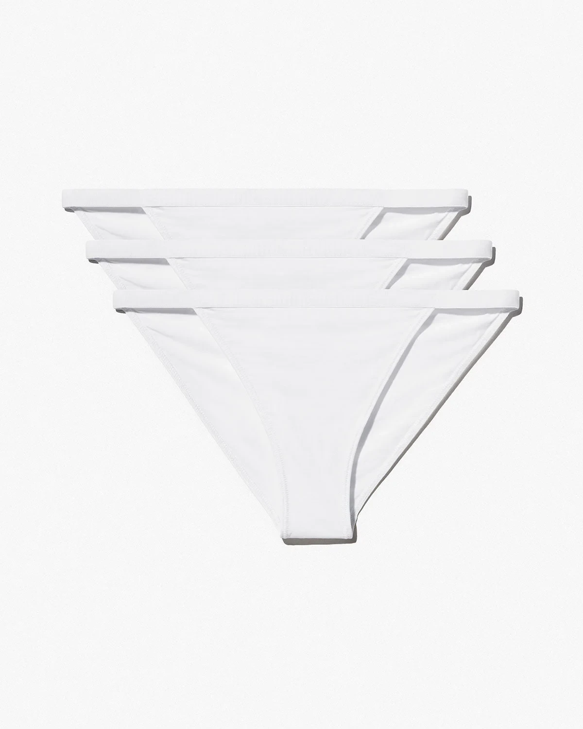 3 X TANGA BRIEFS IN WHITE
