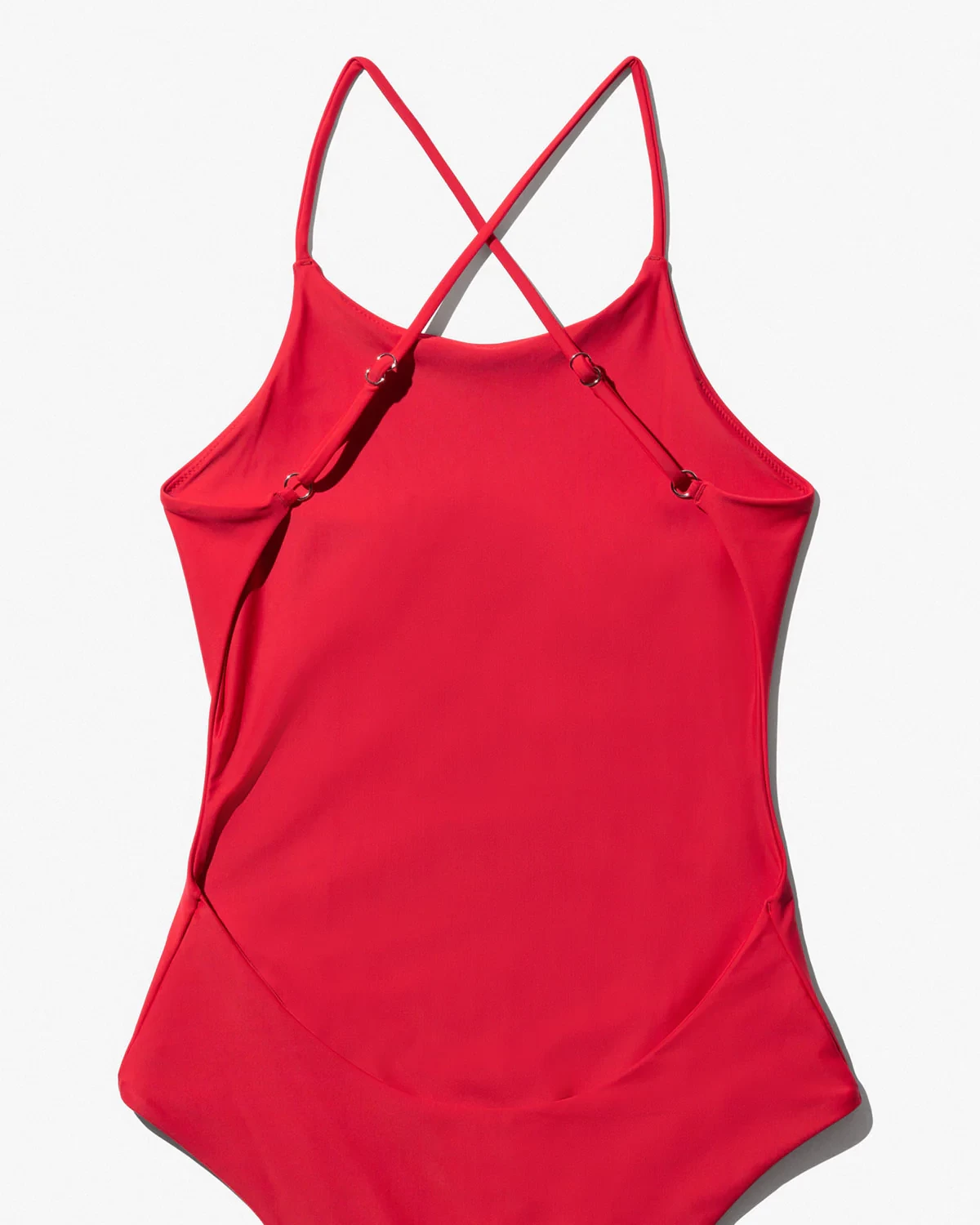 RACER SWIMSUIT IN POPPY RED