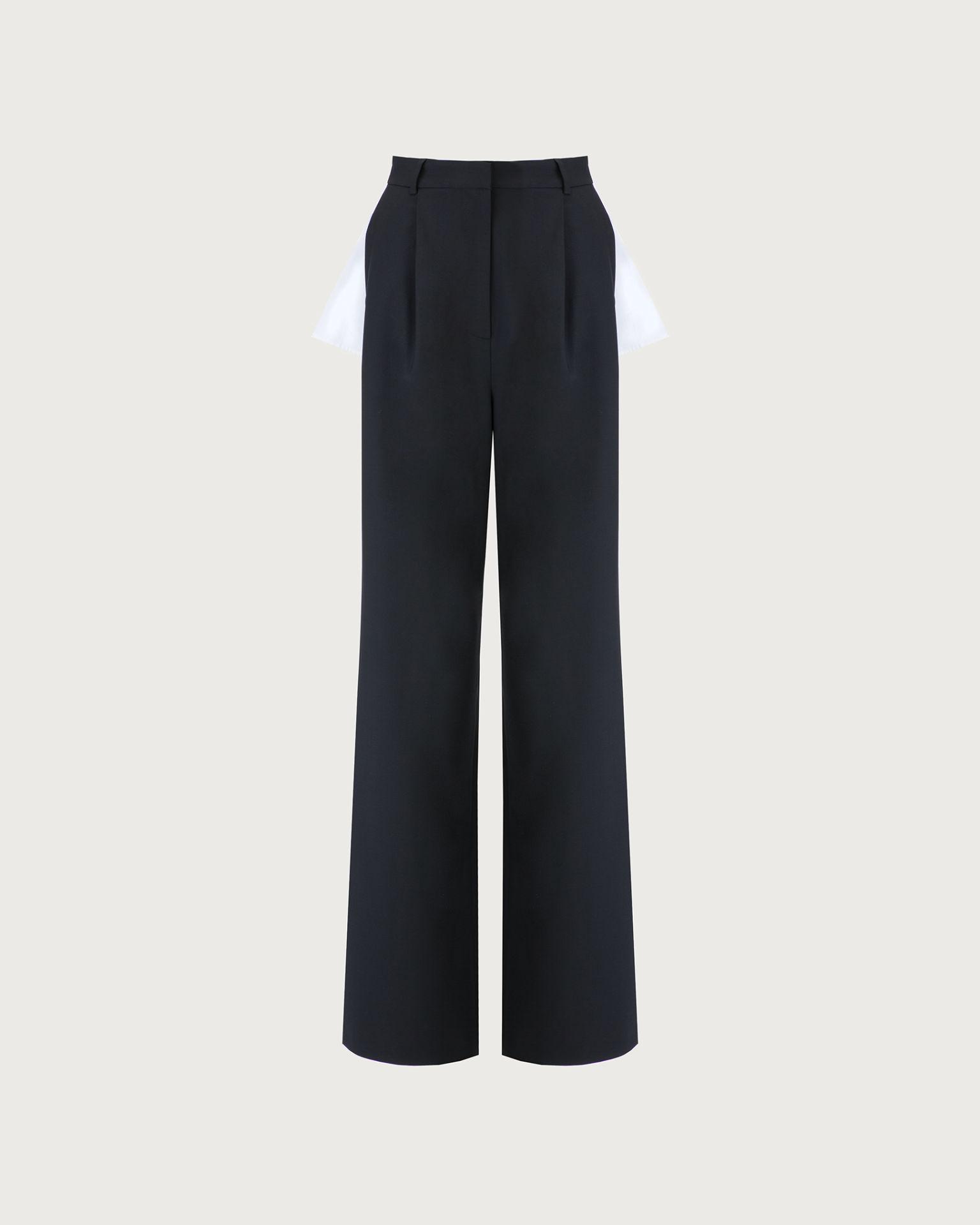 TROUSERS WITH SLITS IN BLACK