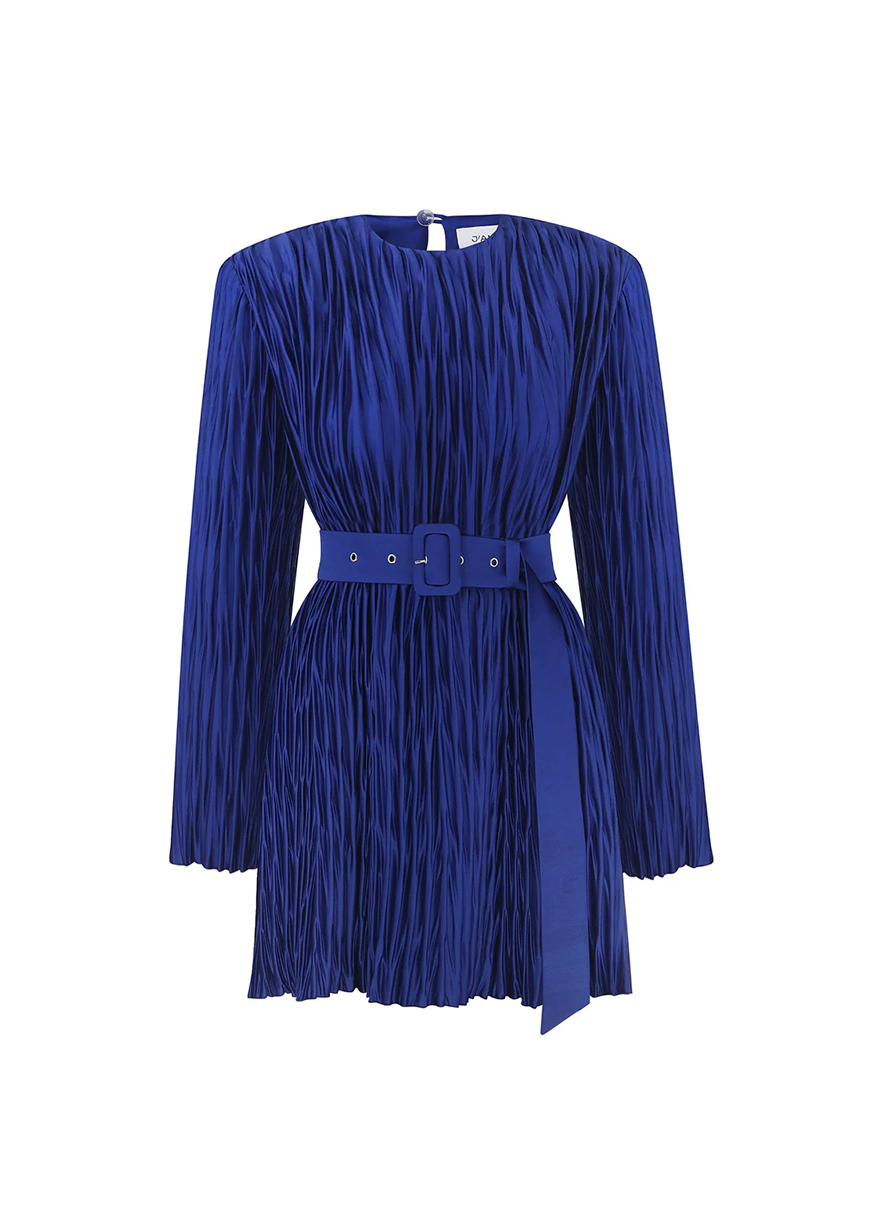 VOG MINI DRESS IN ELECTRIC BLUE