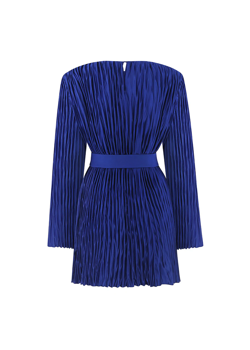 VOG MINI DRESS IN ELECTRIC BLUE