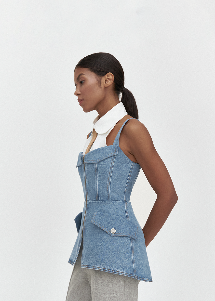 DENIM TAILORED CORSET