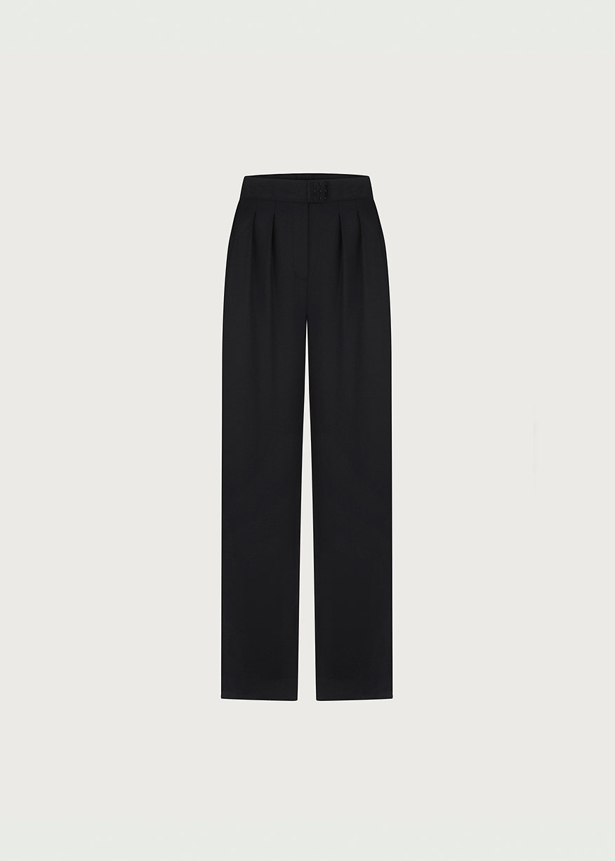 SQUARE TROUSERS IN BLACK