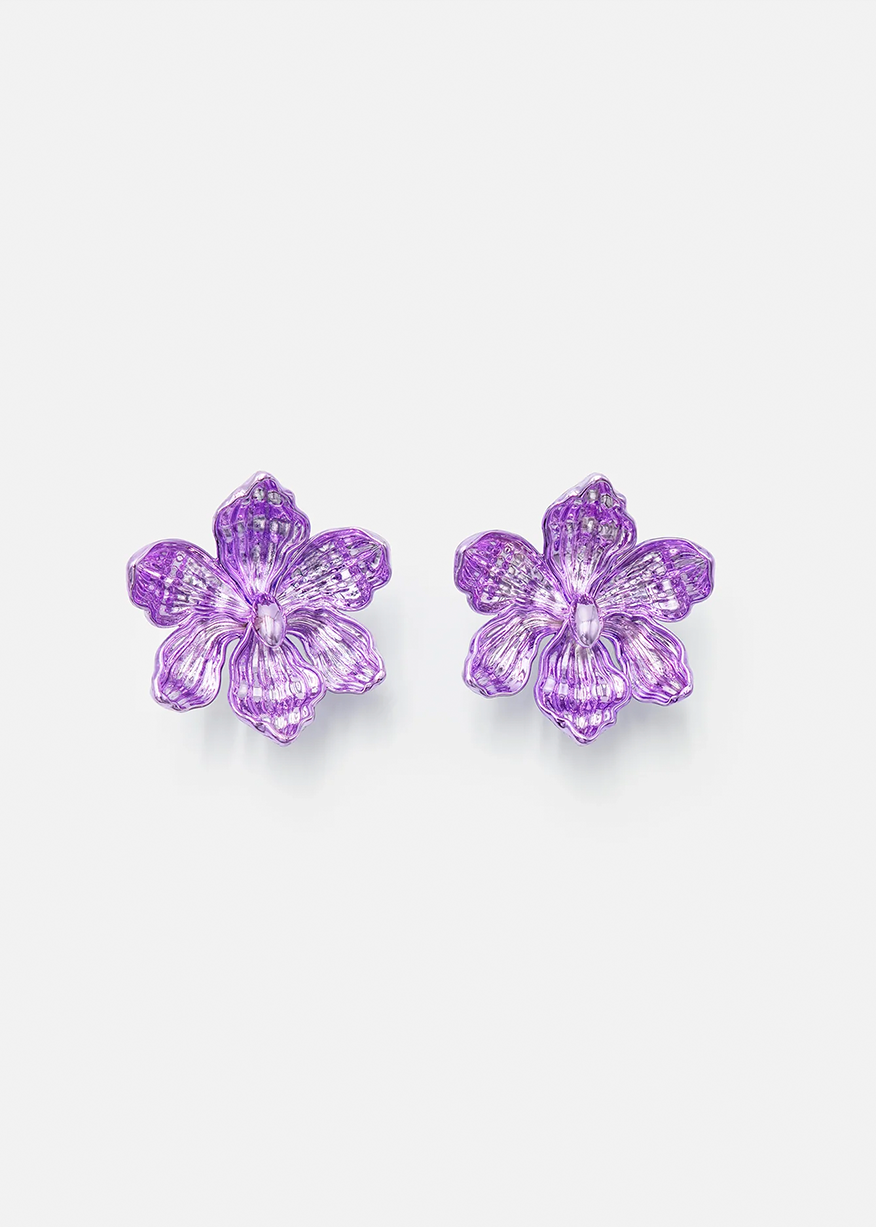 IRIS EARRINGS IN MAUVE