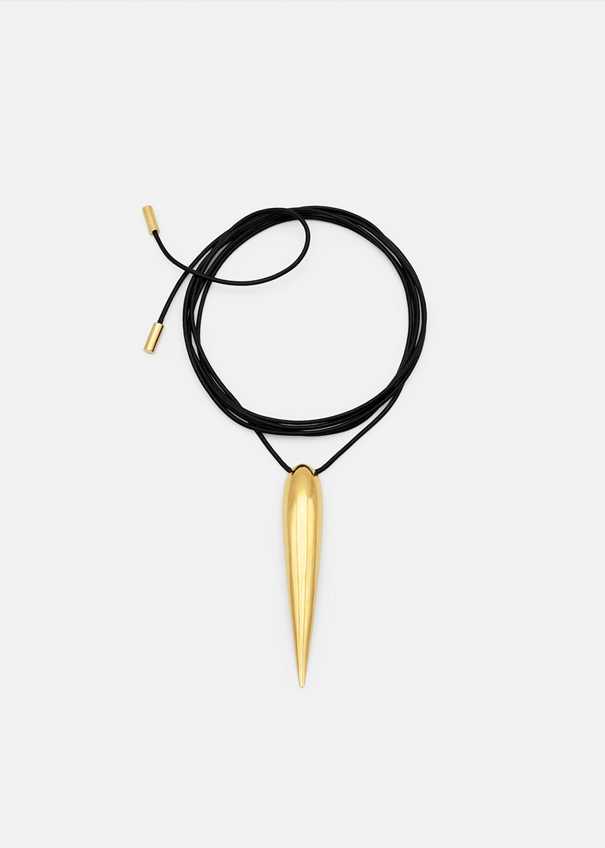 NAIL NECKLACE IN GOLD