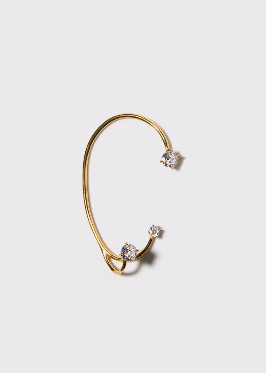 THREE POINT EAR CUFF IN GOLD