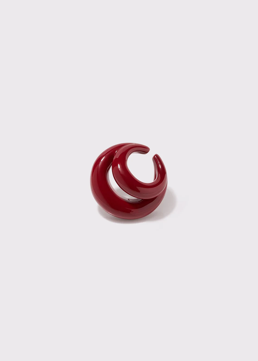 BLOW UP STELLAR EAR CUFF IN RED