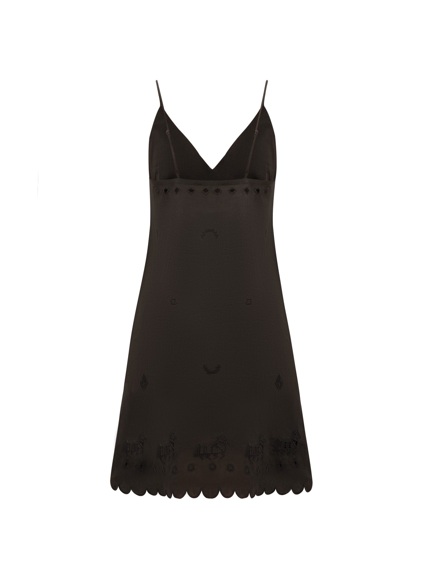 OLIVIIA EMBROIDERED MINI DRESS