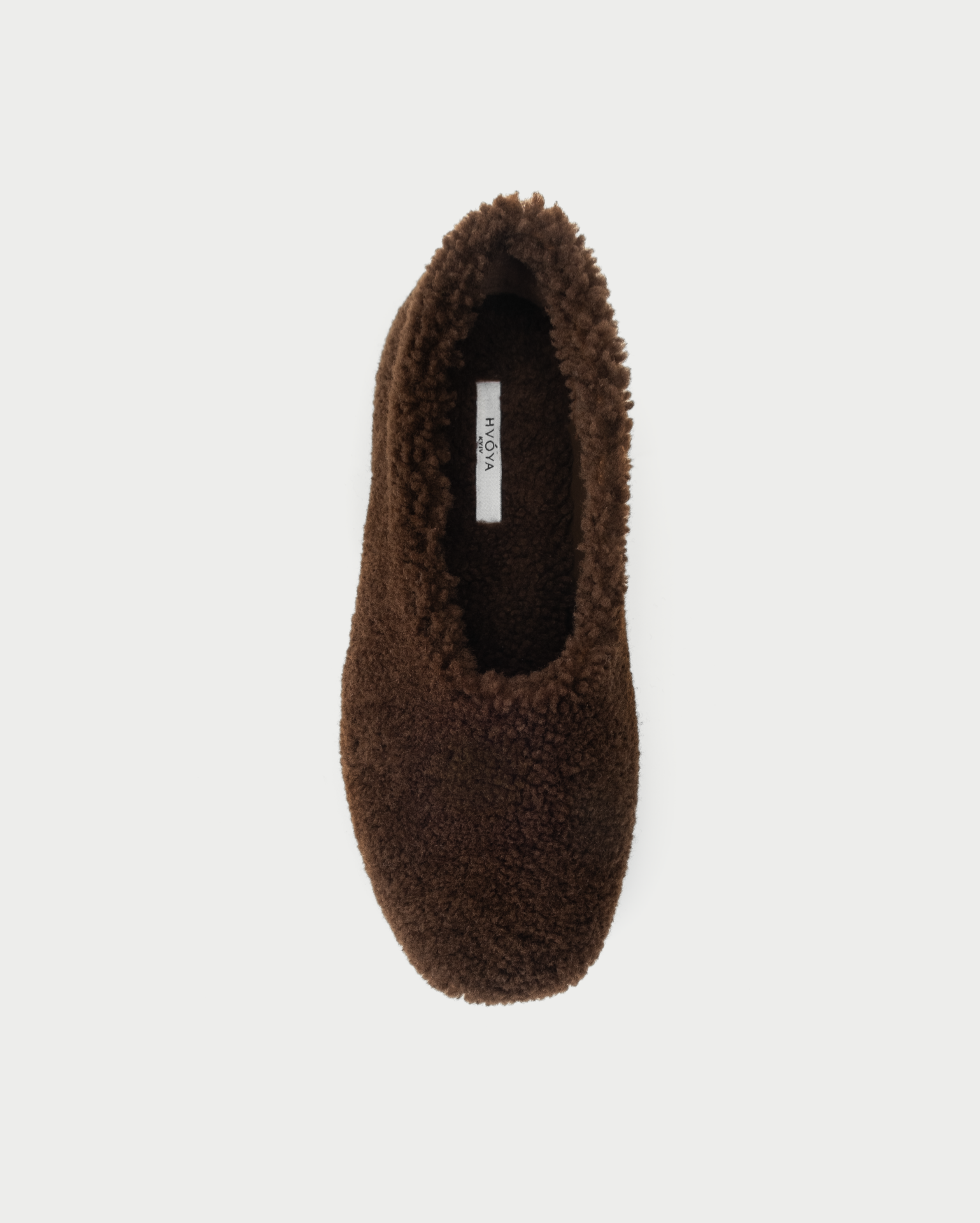 FUR-FUR BALLERINAS IN BROWN / SHORT