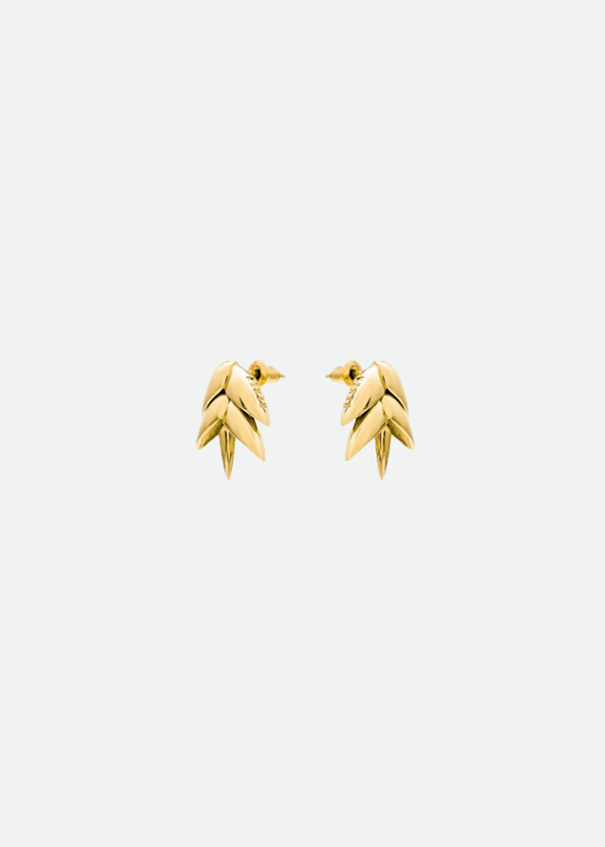 SPIKELET EARRINGS IN GOLD XS