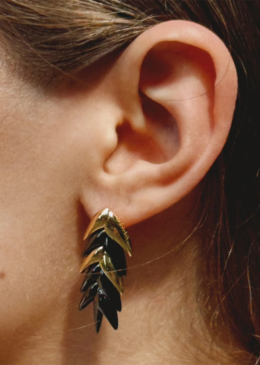 BURNED SPIKELET EARRINGS