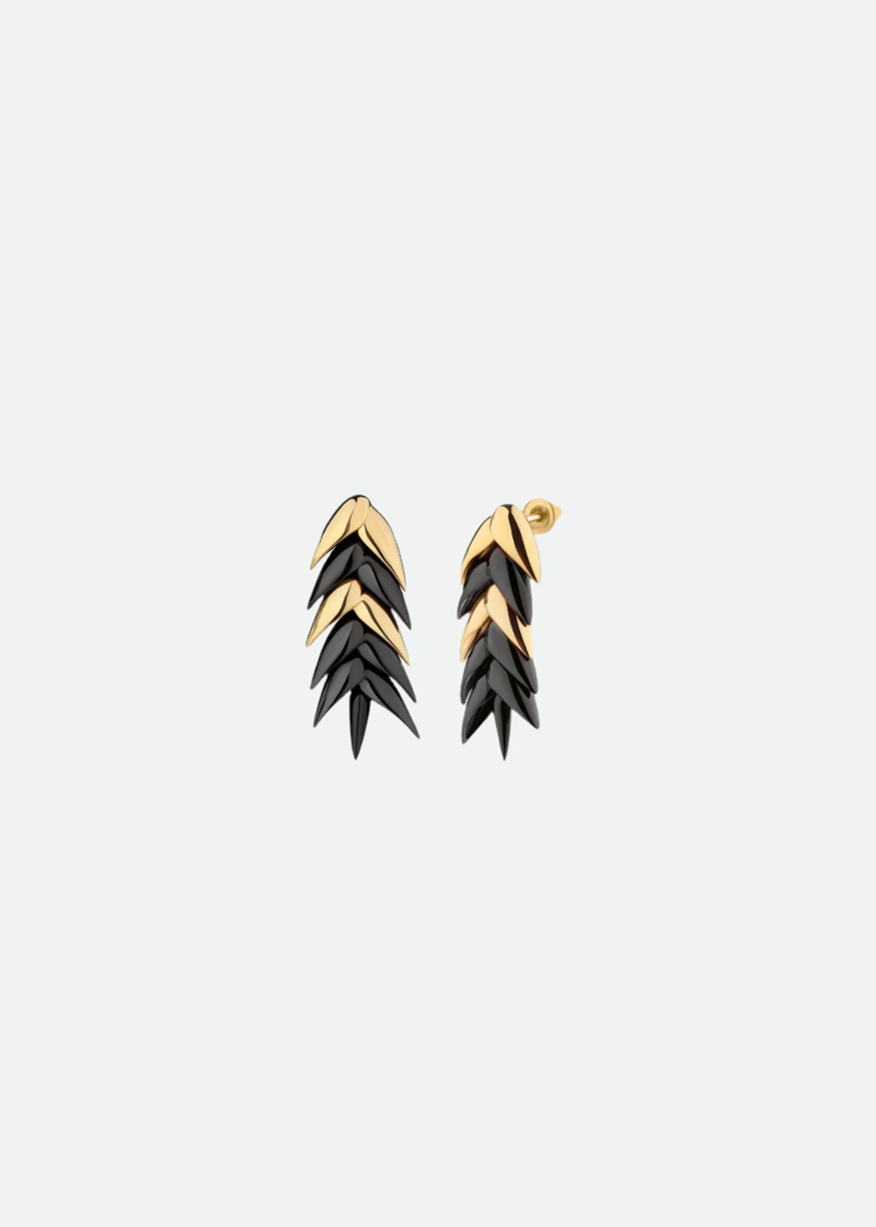 BURNED SPIKELET EARRINGS