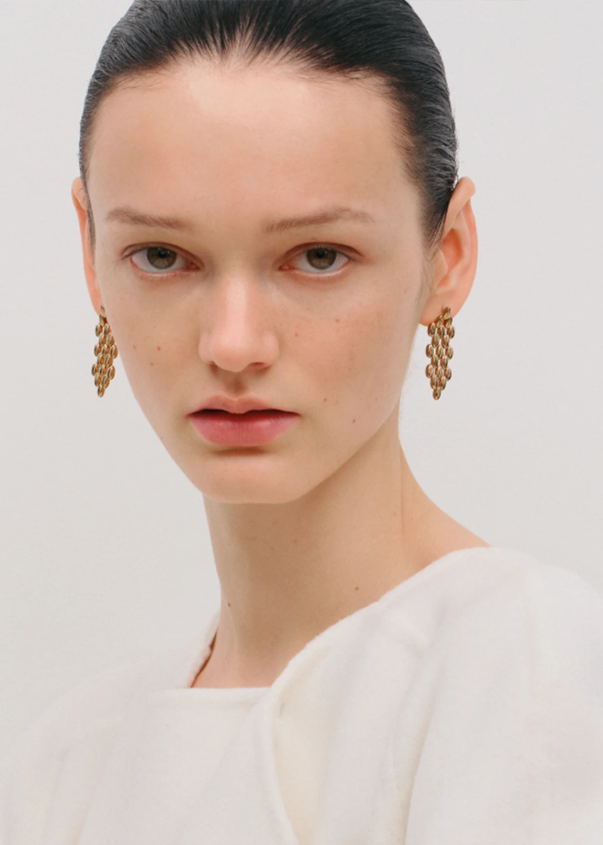 GRAINS EARRINGS IN GOLD