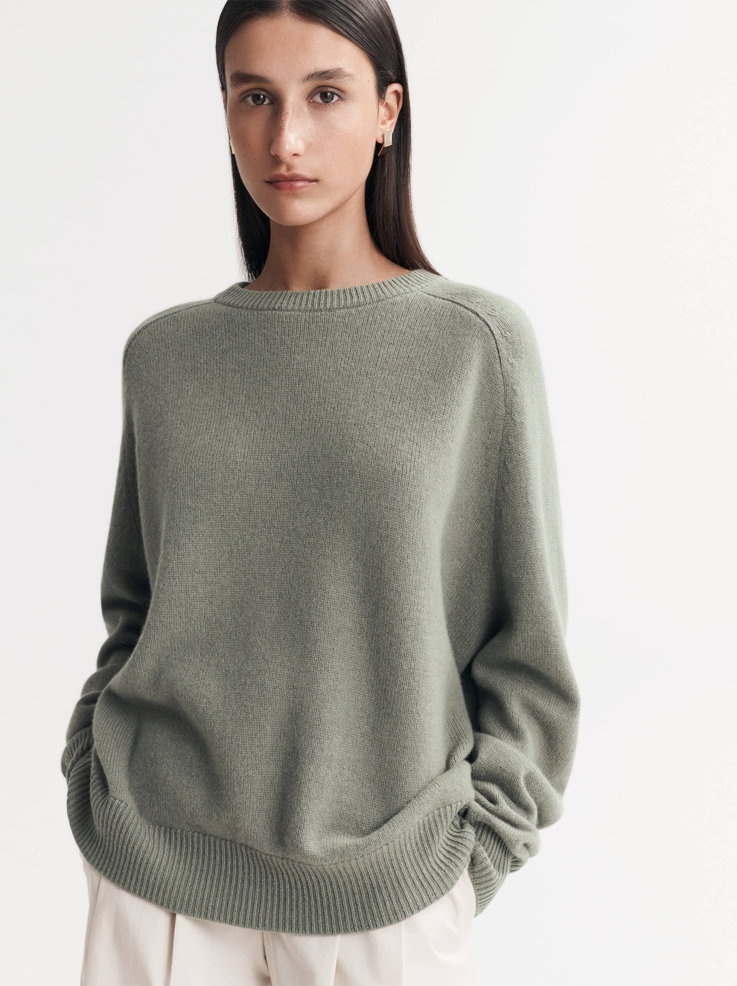 BOYFRIEND O-NECK GREEN