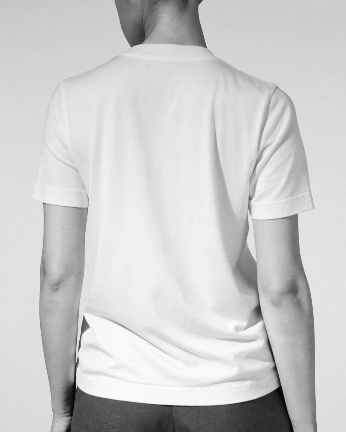 CREW NECK T-SHIRT IN WHITE