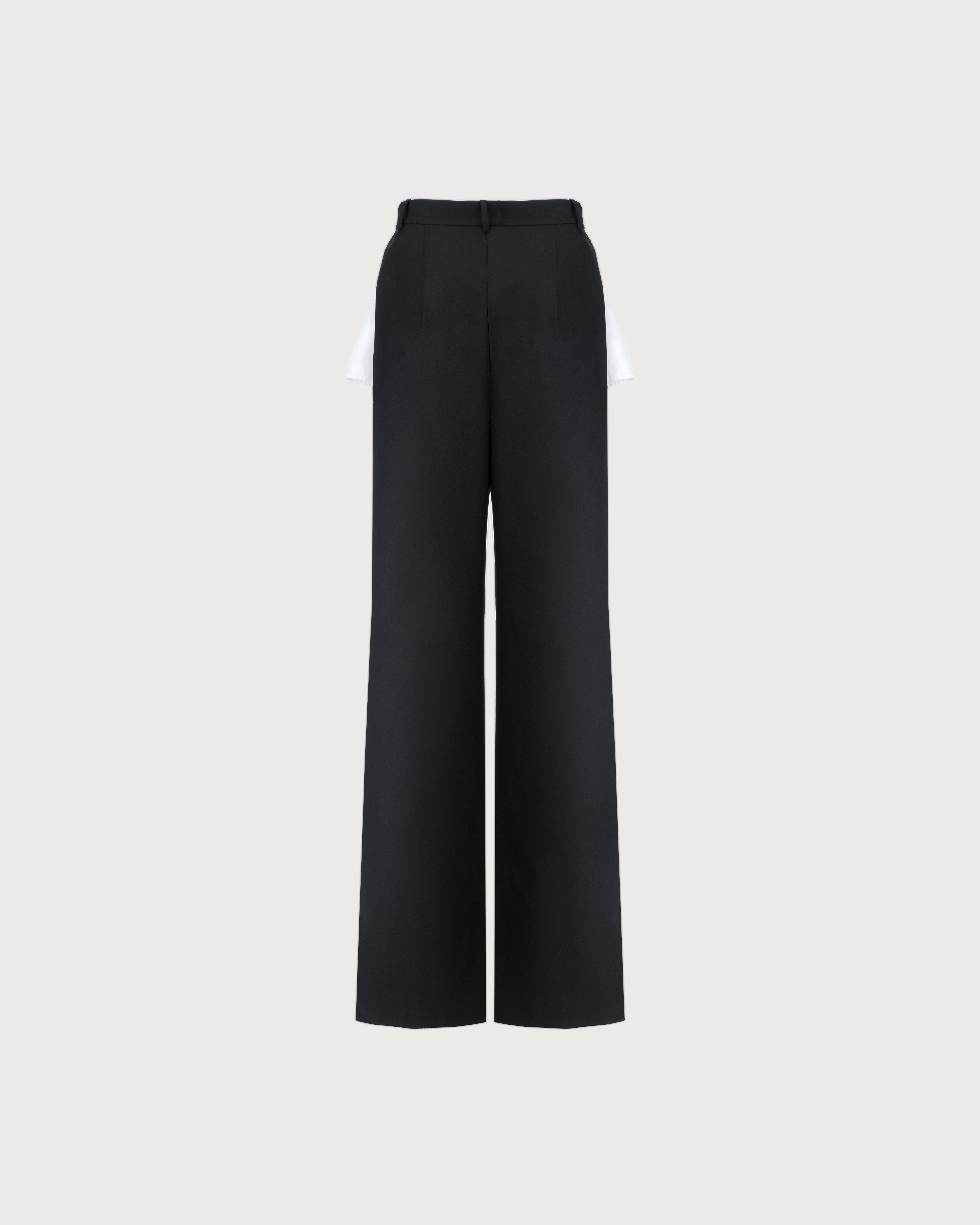 TROUSERS WITH SLITS IN BLACK