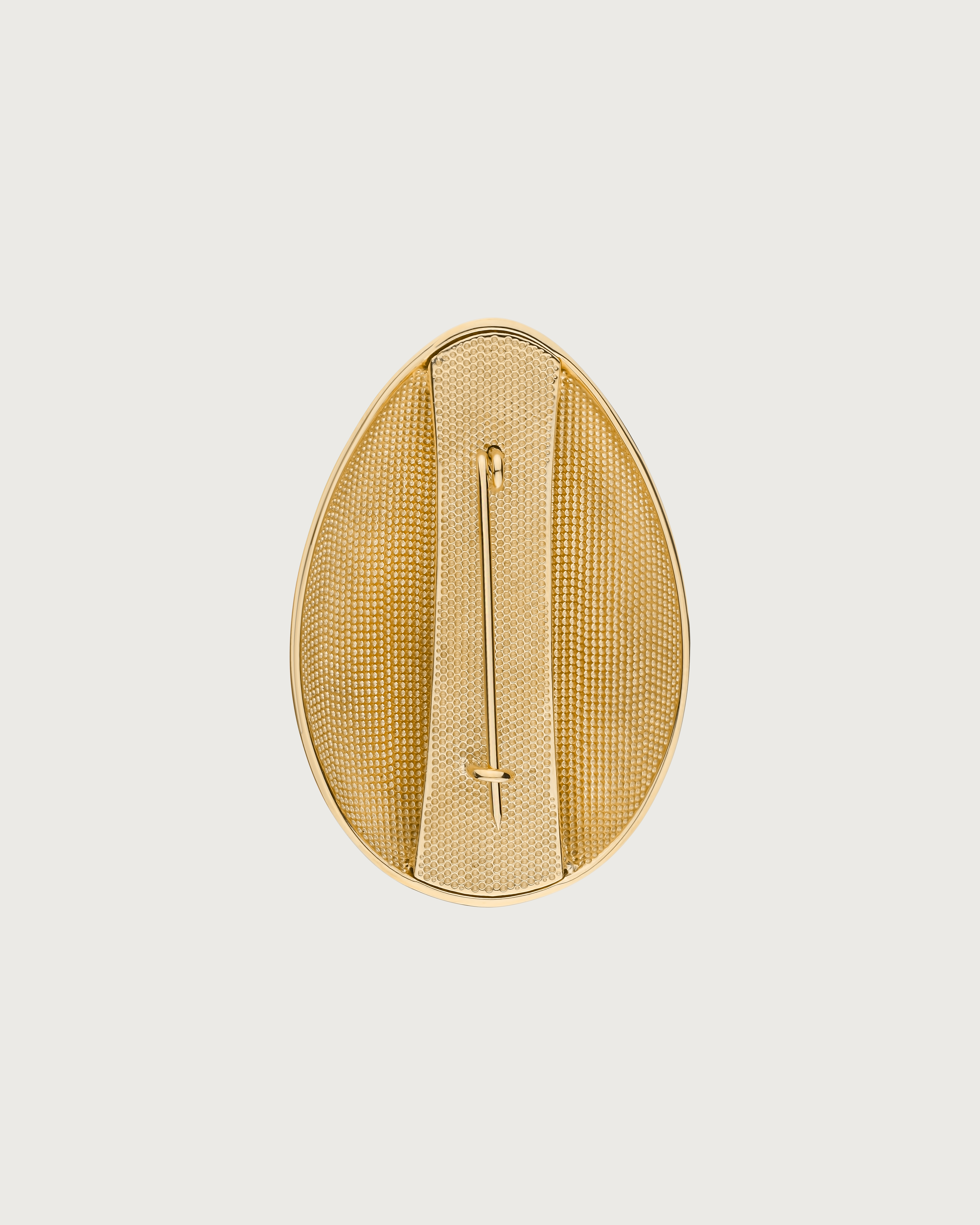 EGG BROOCH IN GOLD