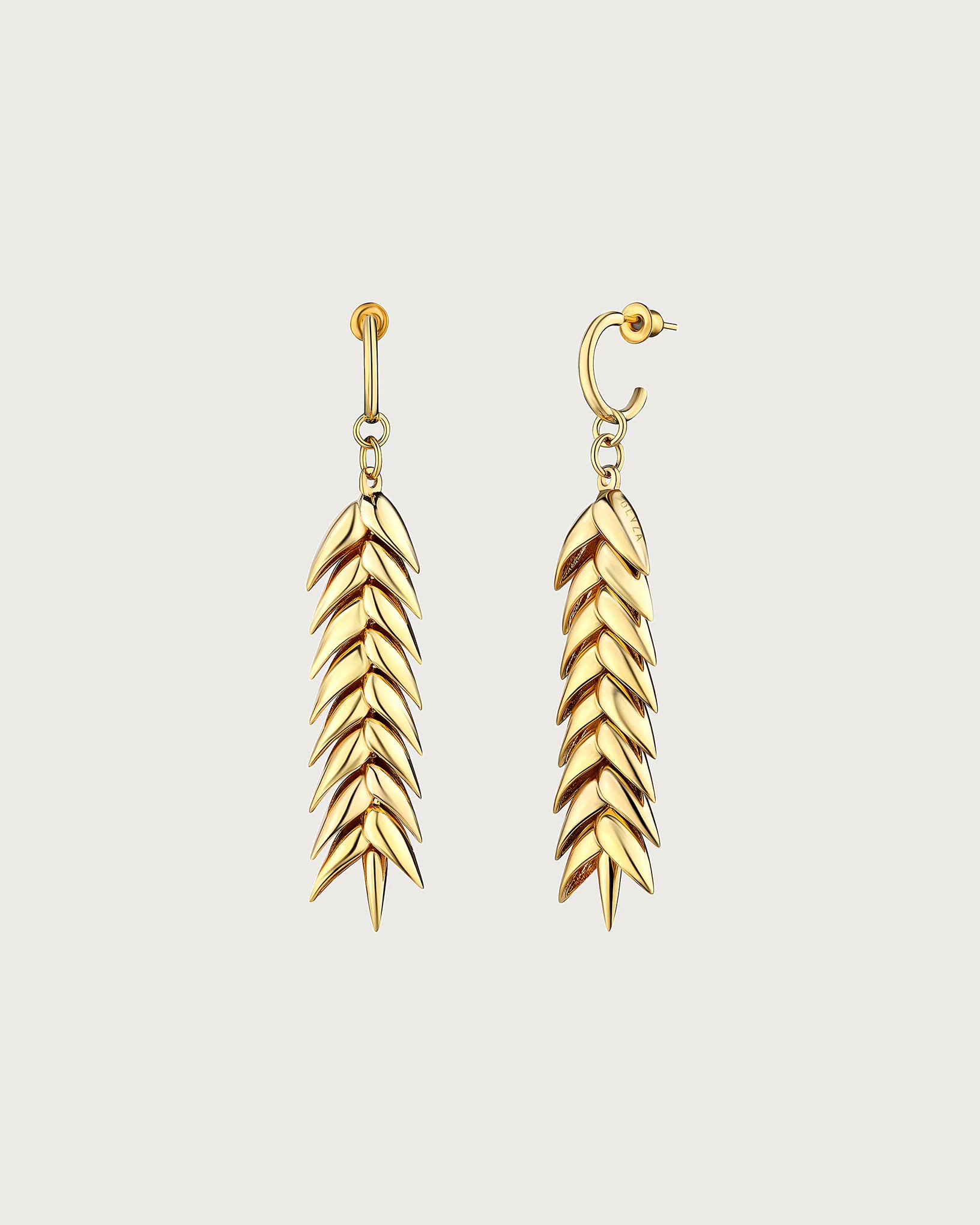 SPIKELET MEDIUM EARRINGS IN GOLD