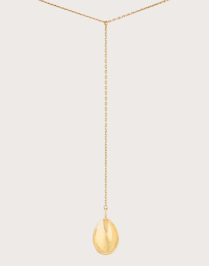 SMALL EGG WITH CHAIN IN GOLD