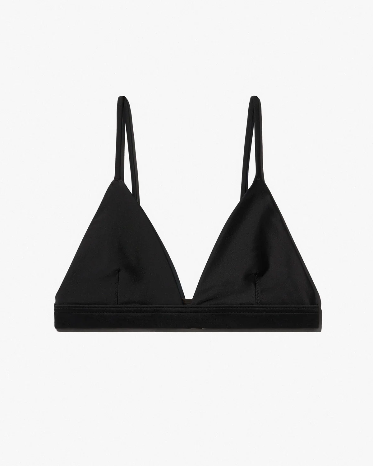 TRIANGLE BIKINI TOP IN BLACK