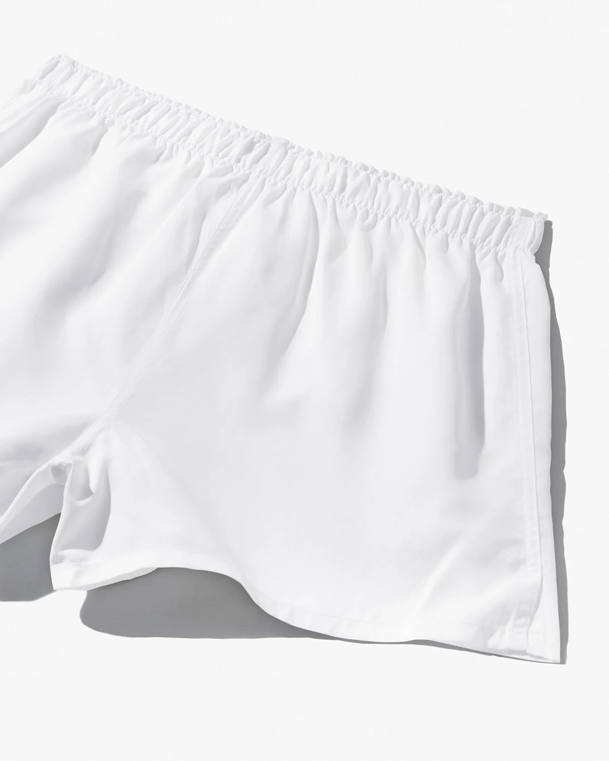 WOVEN BOXER SHORTS IN WHITE