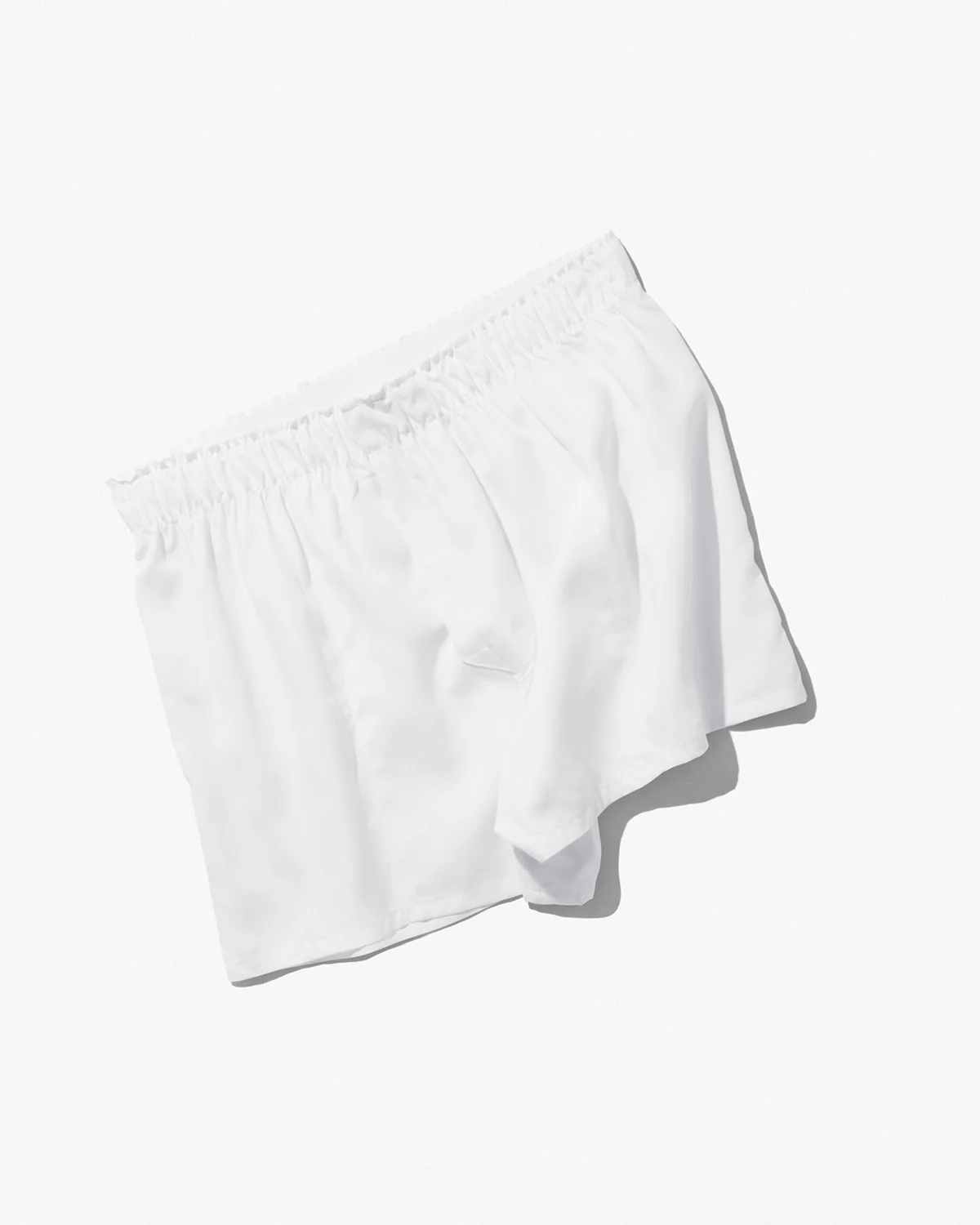 WOVEN BOXER SHORTS IN WHITE