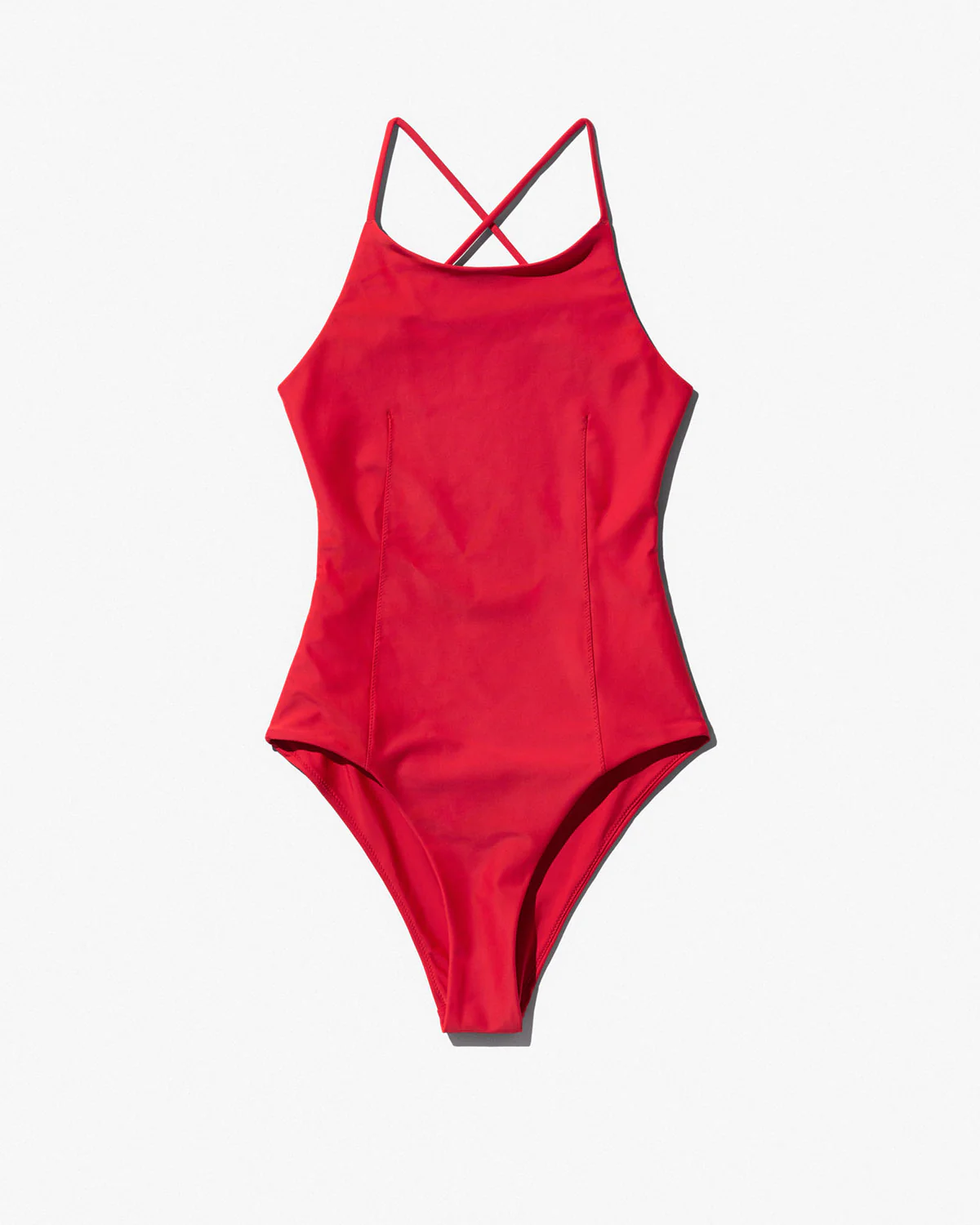 RACER SWIMSUIT IN POPPY RED