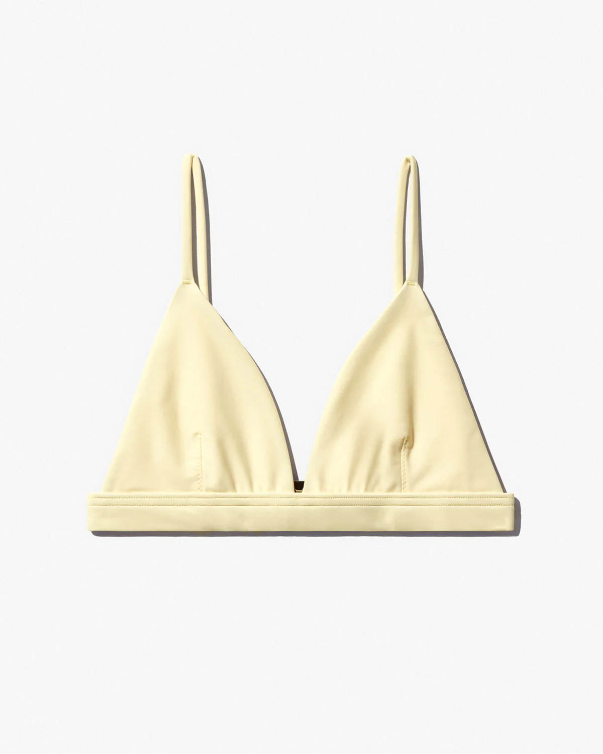 TRIANGLE BIKINI TOP IN PANNA COTTA