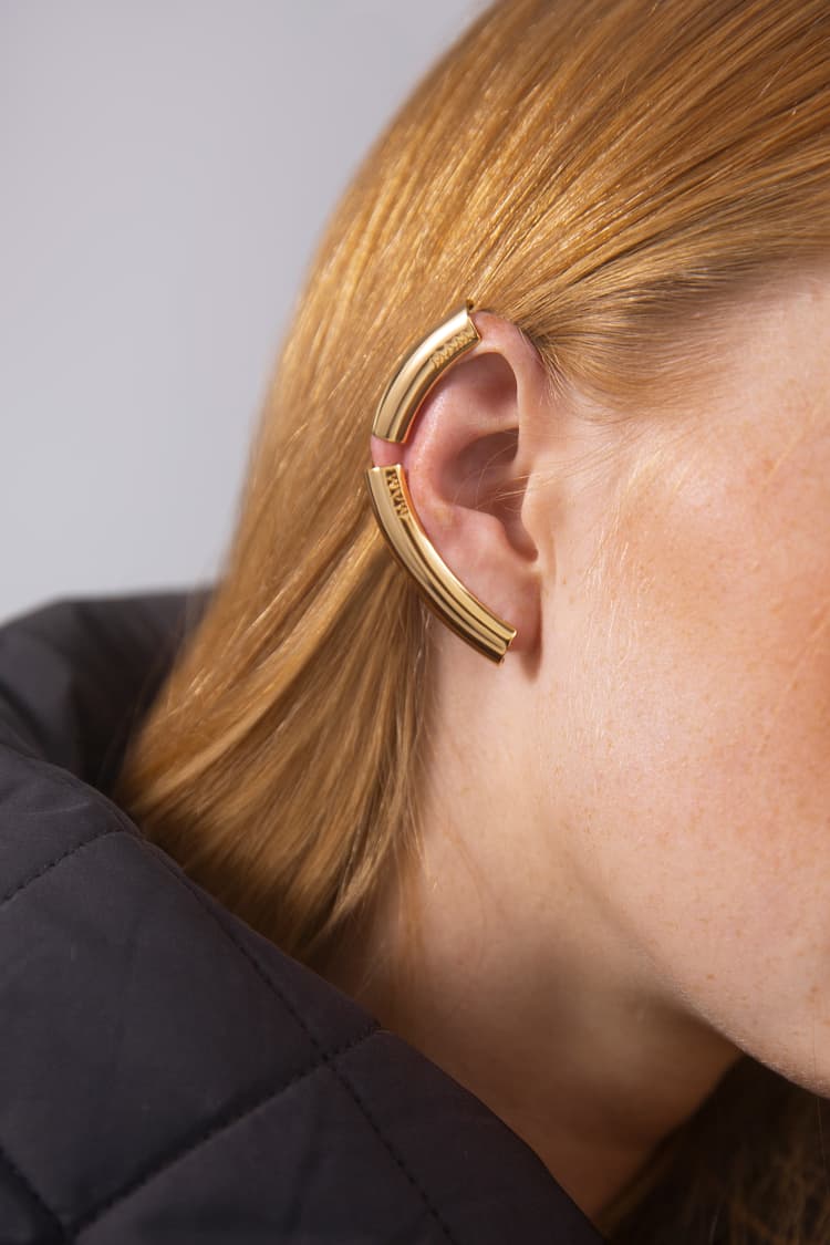 EAR CLIMBER CUFF IN GOLD