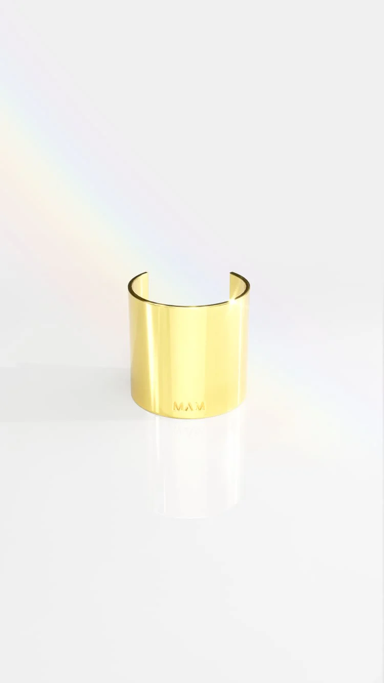 SMALL PONYTAIL CUFF IN GOLD