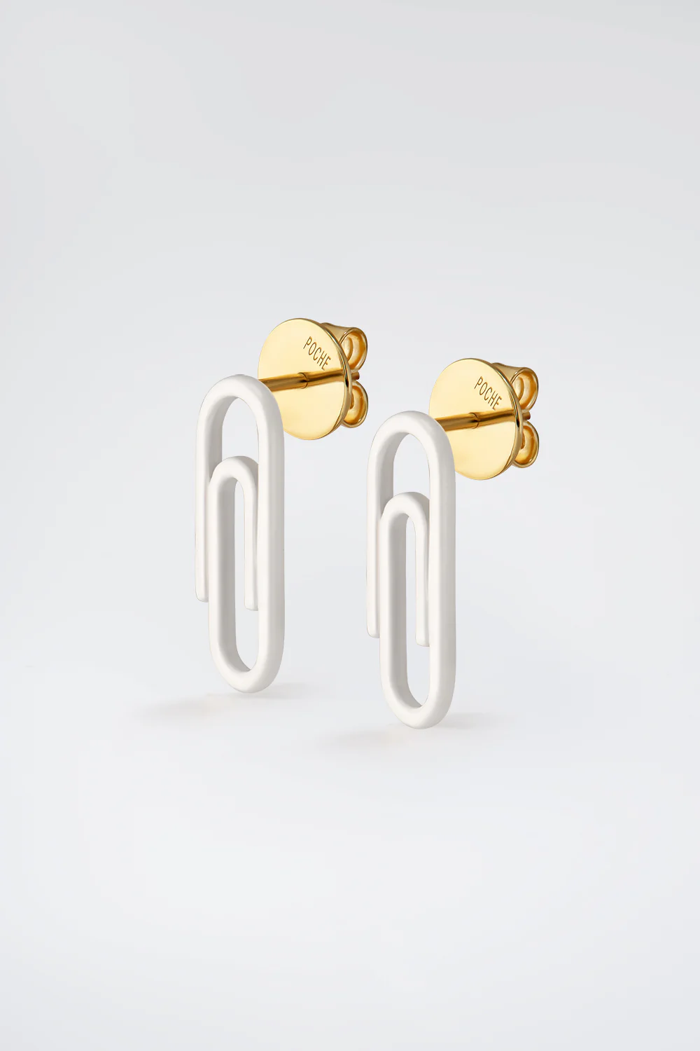 FUNKY CLIP EARRINGS SET IN WHITE AND GOLD