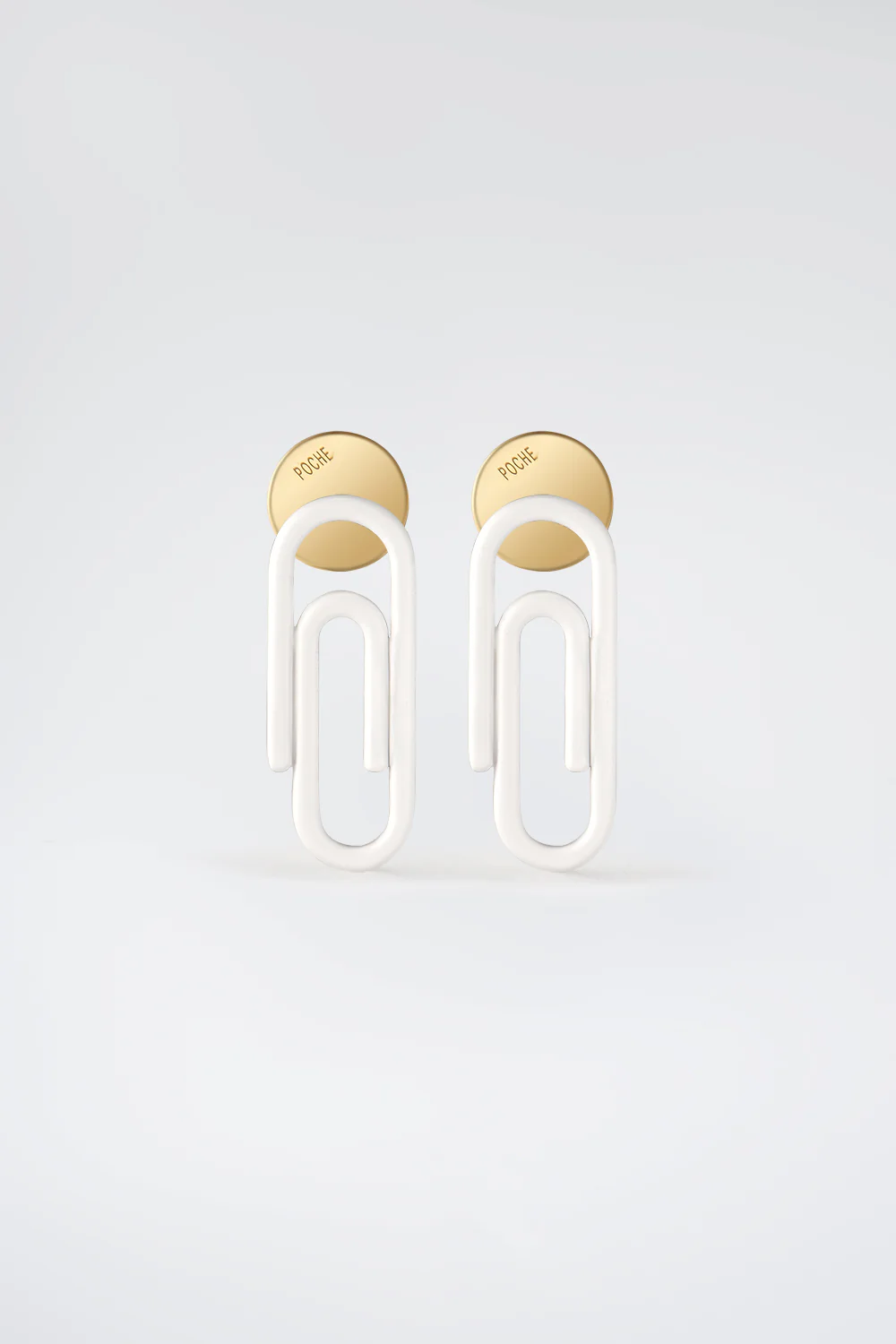 FUNKY CLIP EARRINGS SET IN WHITE AND GOLD