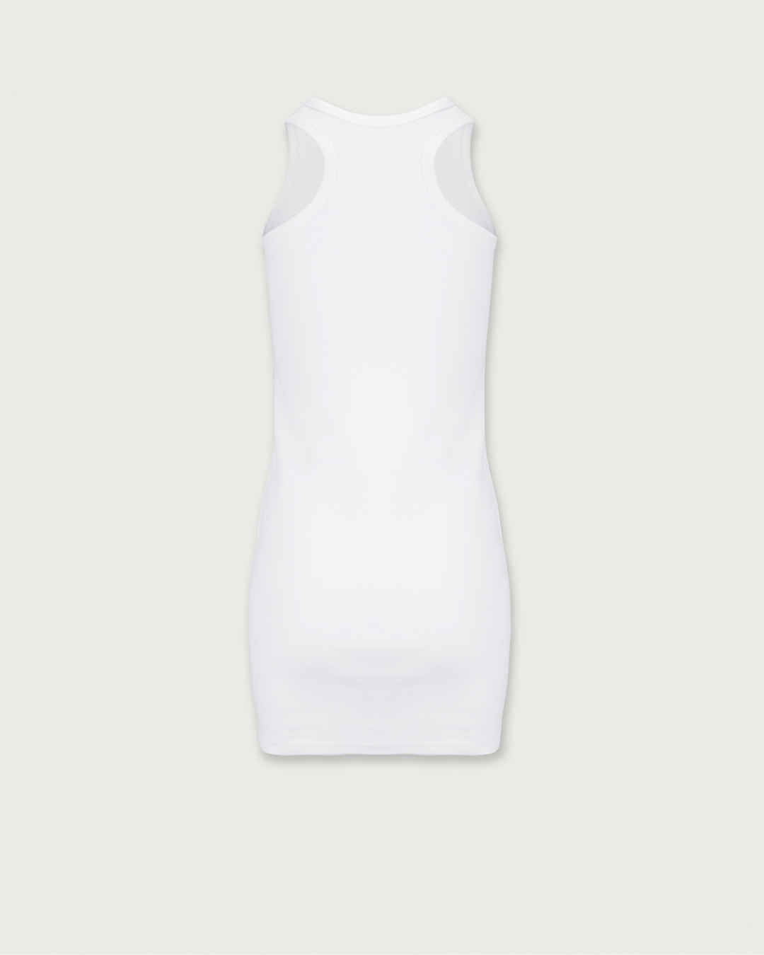 BB MONOGRAM DRESS IN WHITE