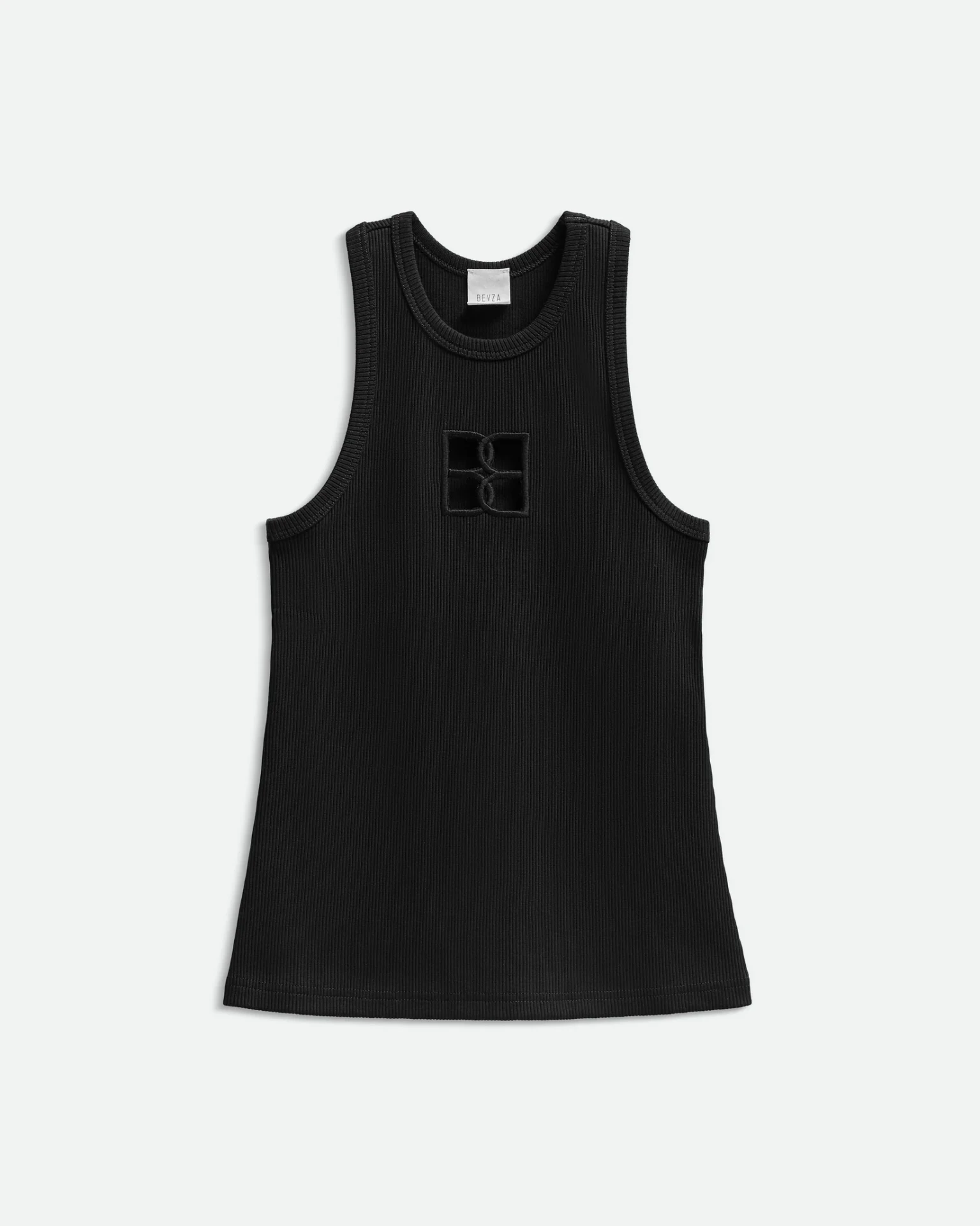 BB MONOGRAM TANK TOP IN BLACK