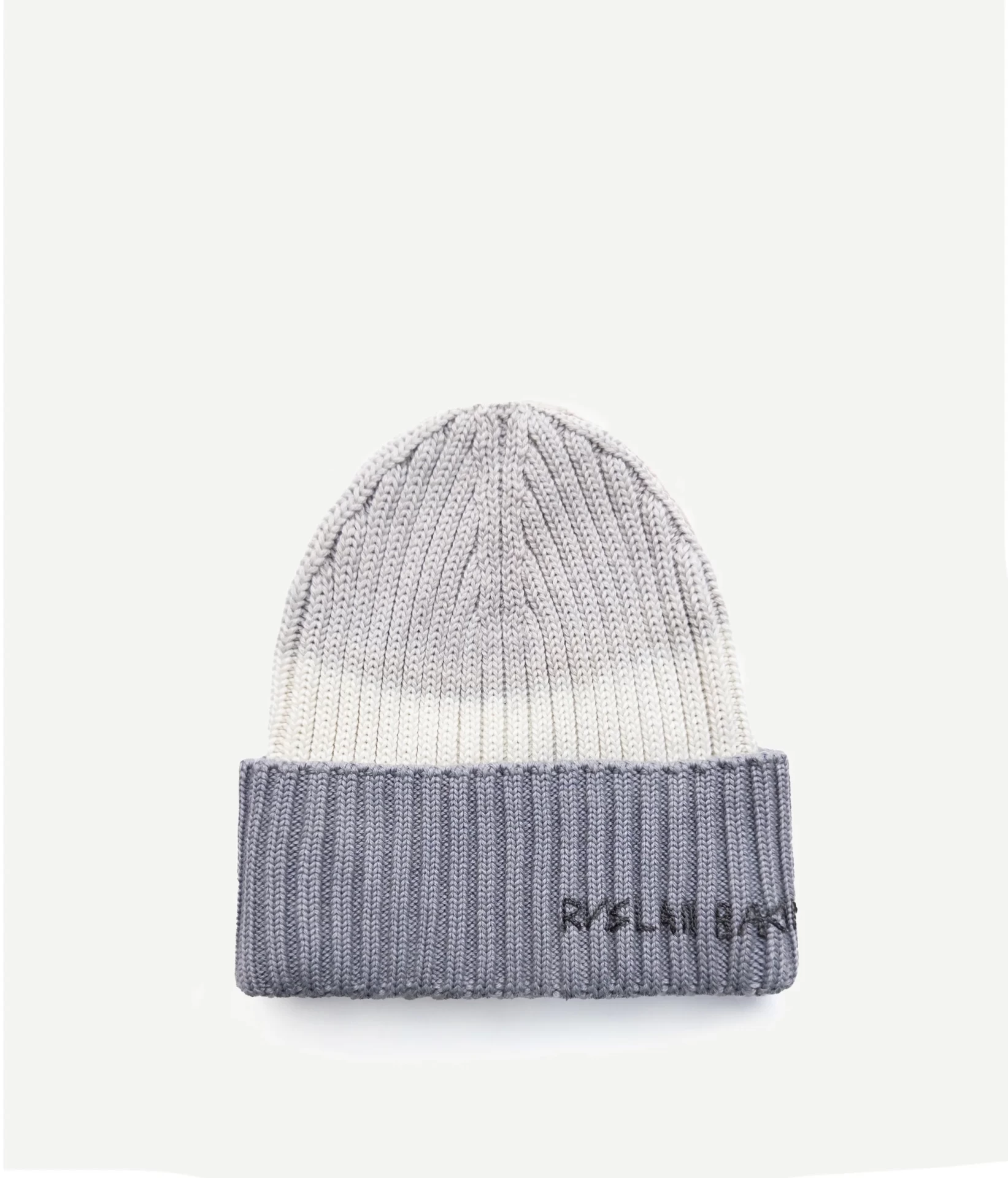 BEANIE HAT IN CREM/GREY