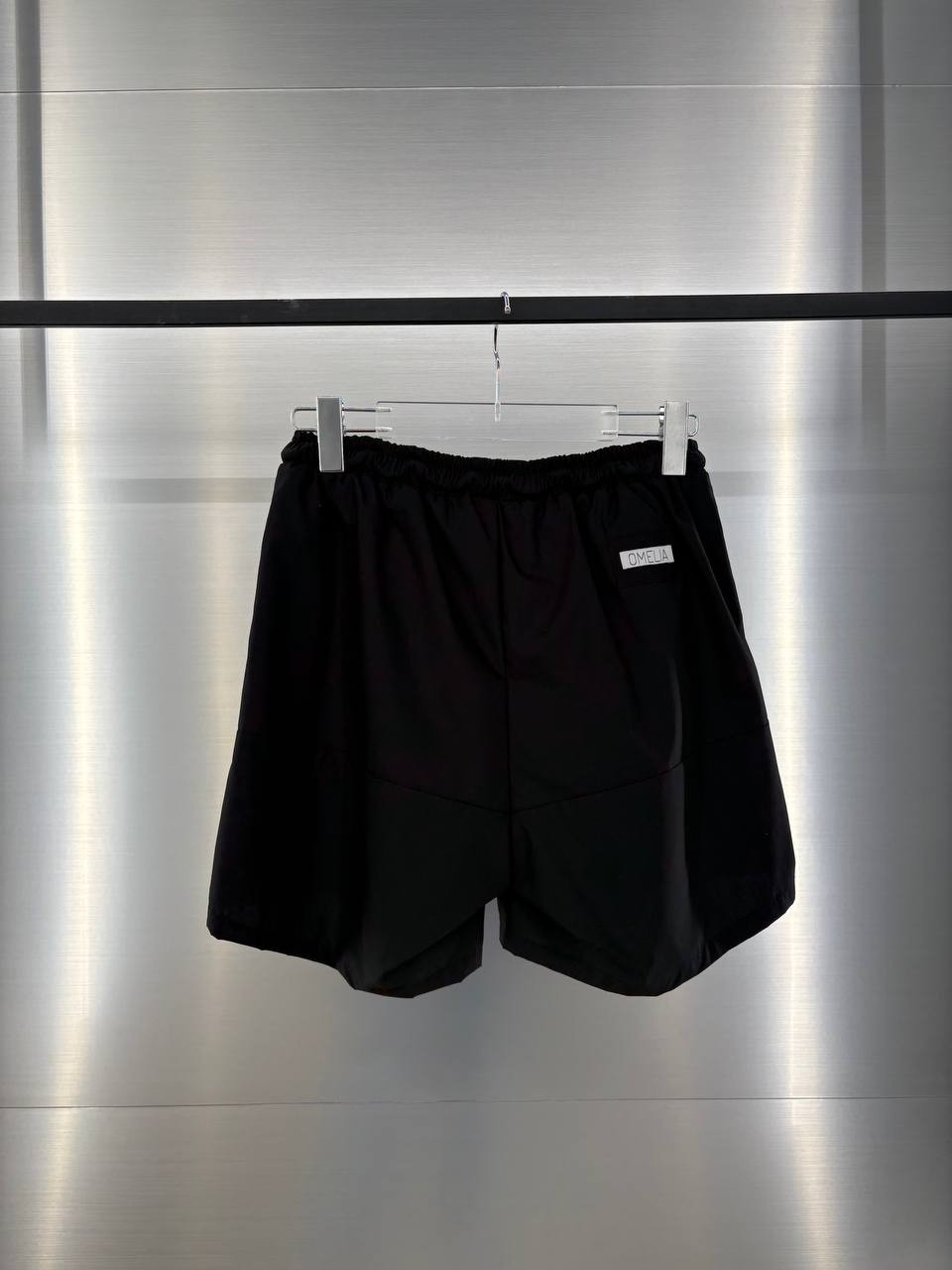 BLACK RECYCLED SHORTS 96