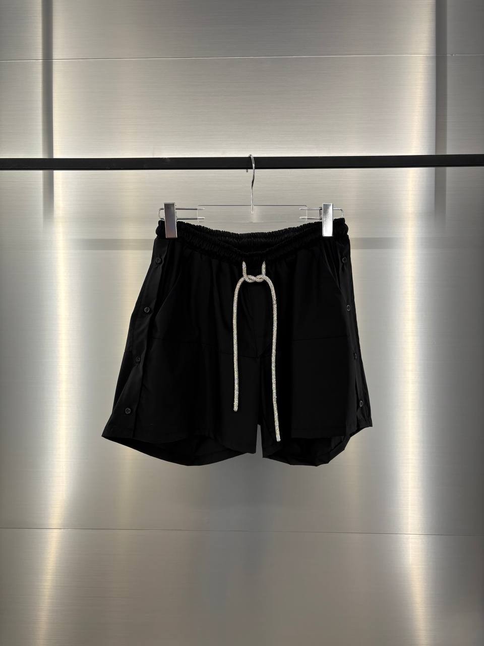 BLACK RECYCLED SHORTS 96