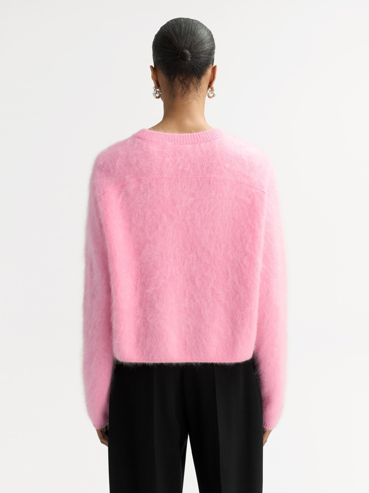 BRUSHED CREWNECK IN PINK