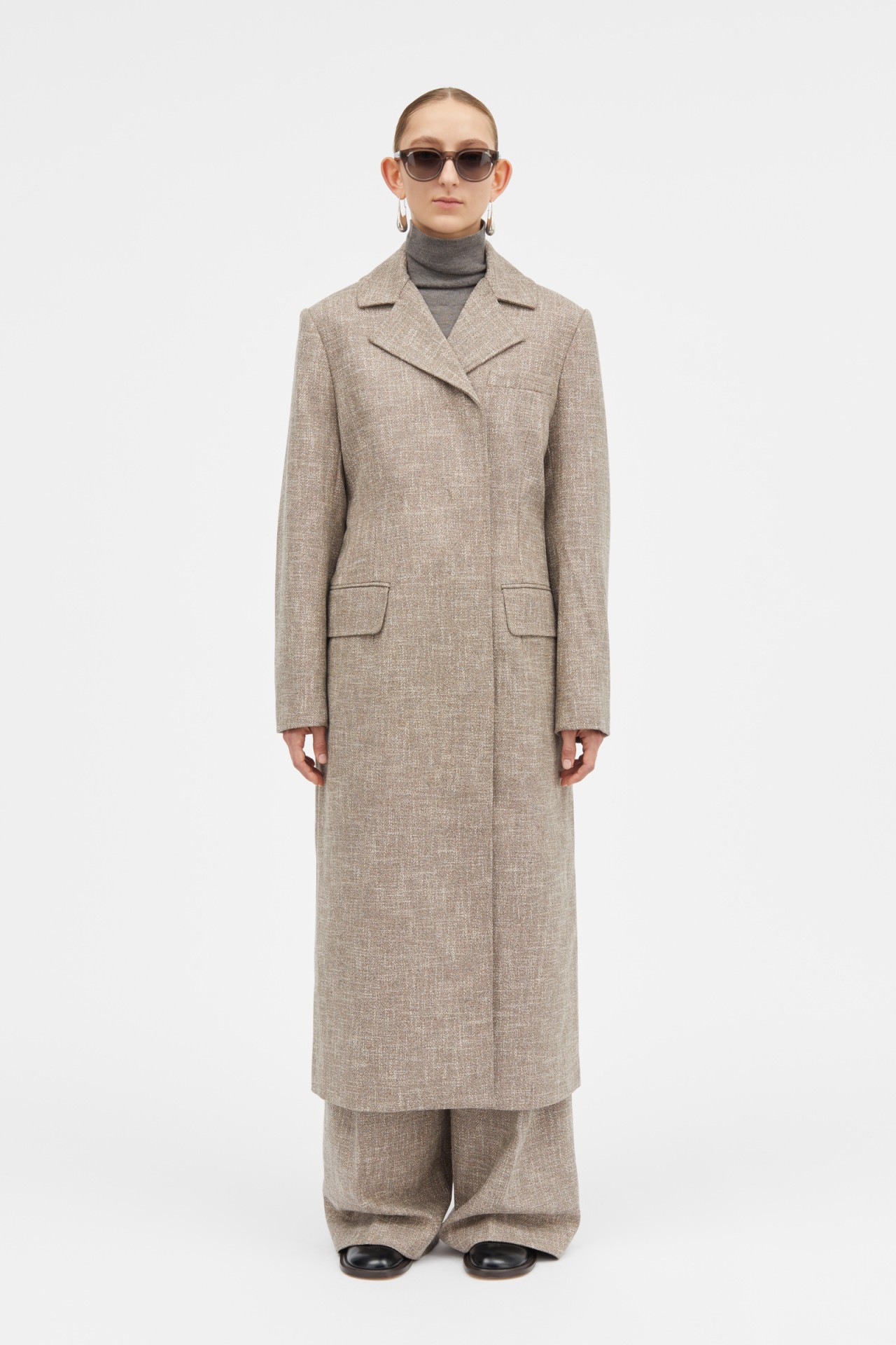 CALLIE COAT IN CINNAMON MELANGE