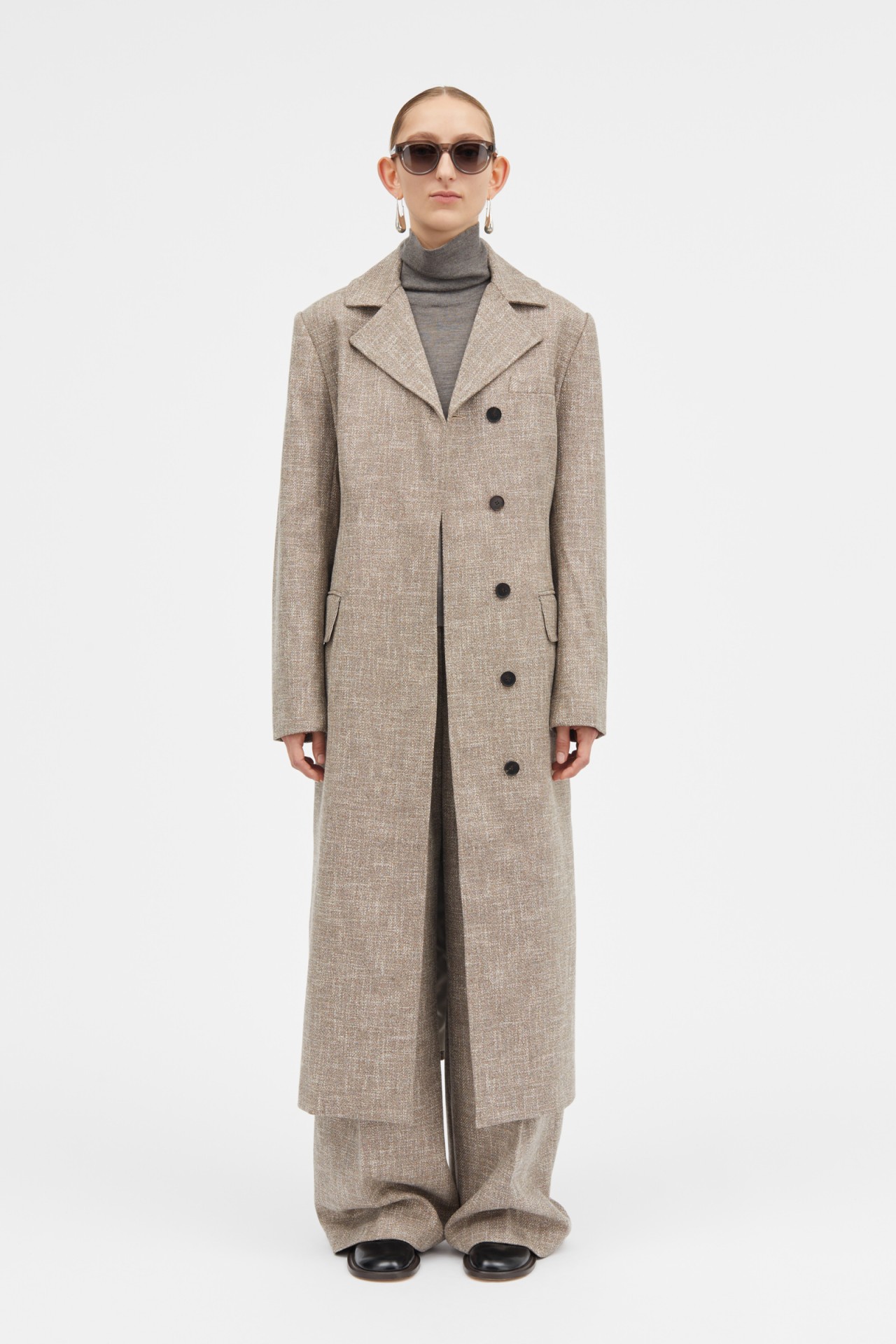 CALLIE COAT IN CINNAMON MELANGE