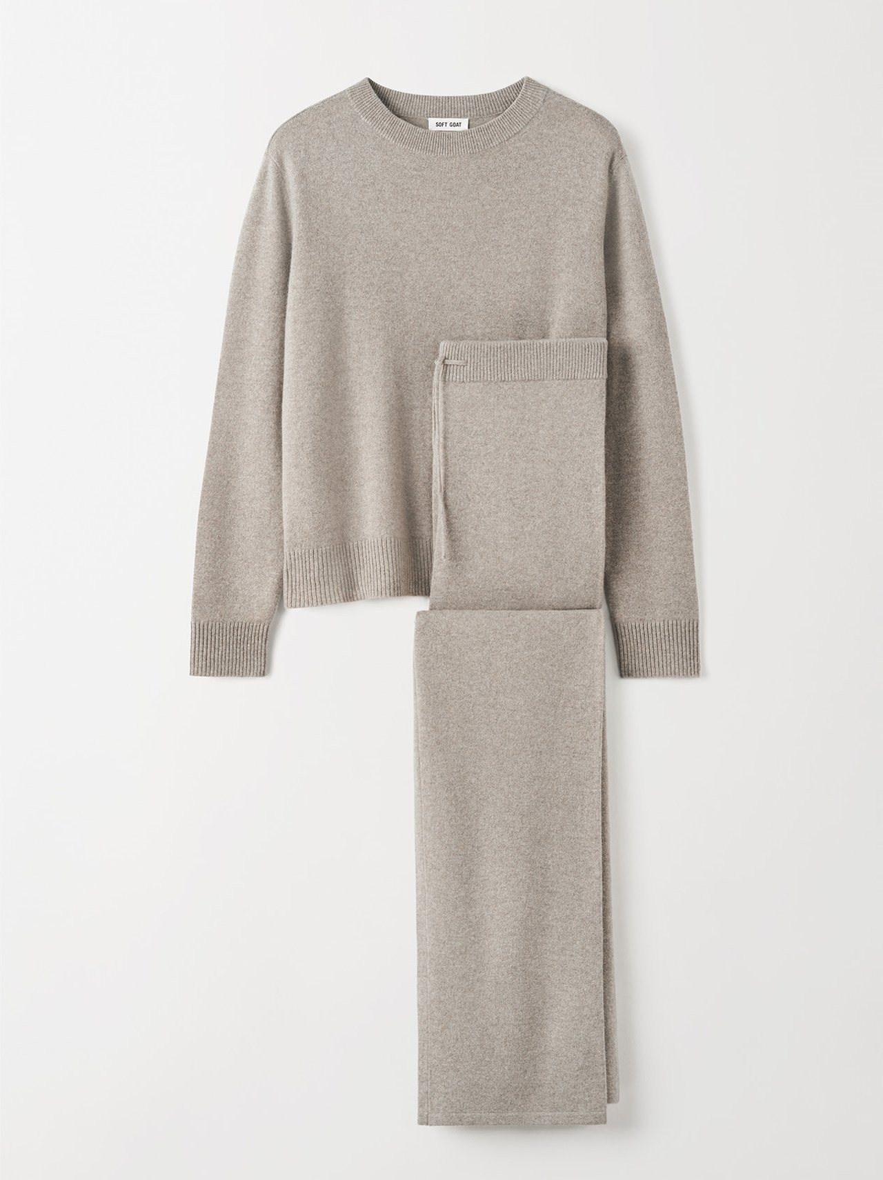 CASHMERE SET IN GREIGE