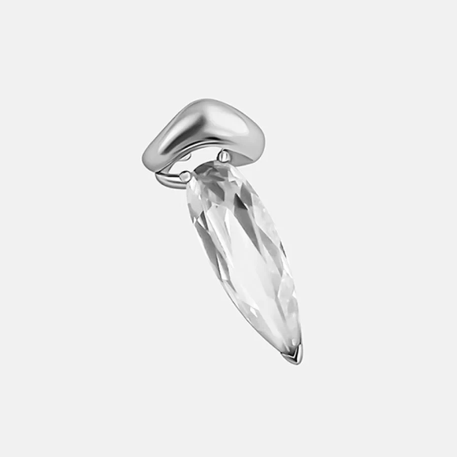 CLEAR SHARP ALIEN EAR CUFF