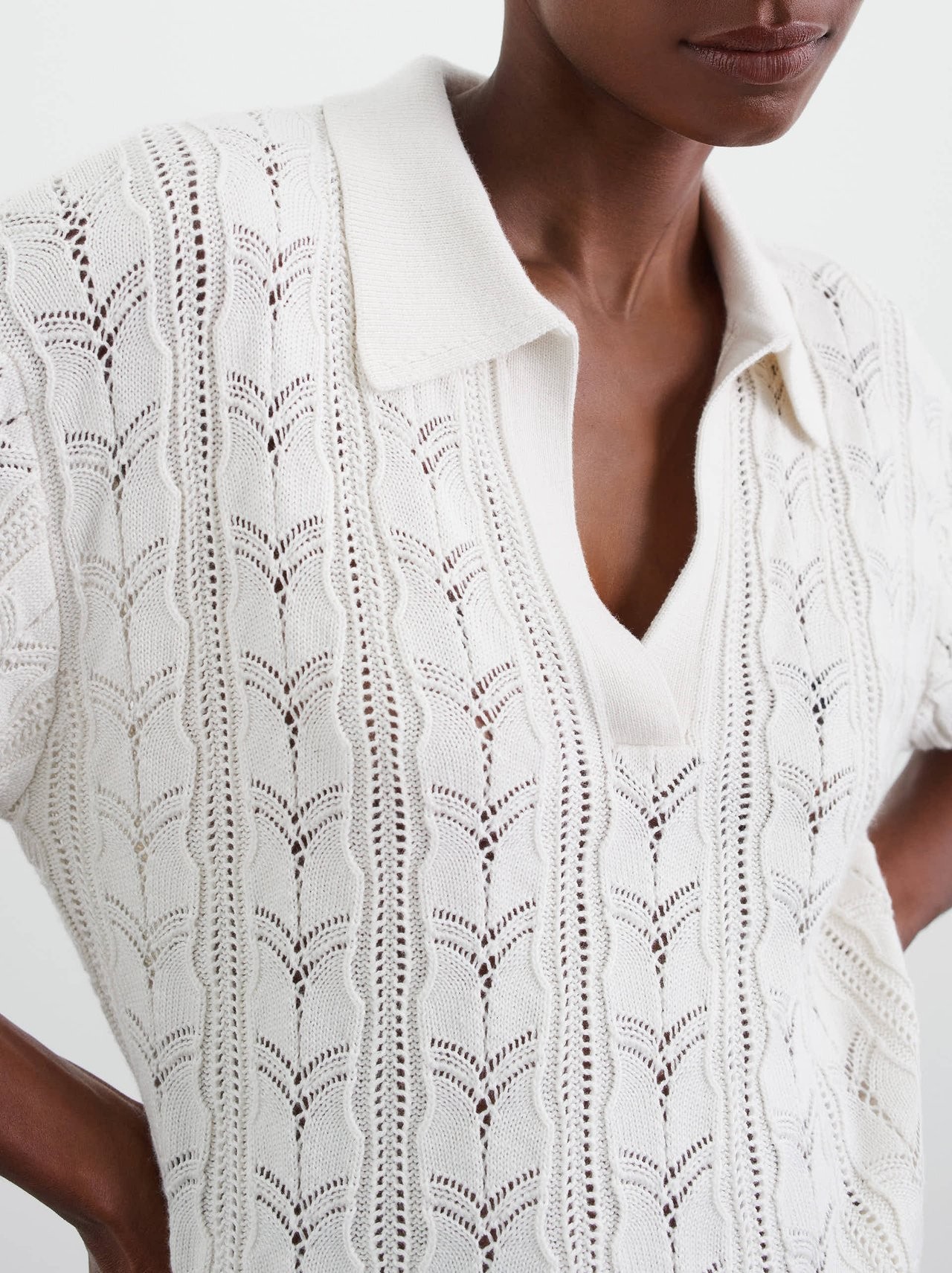CROCHET PIQUE IN WHITE