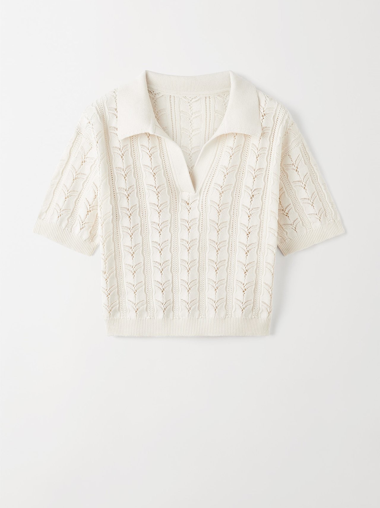 CROCHET PIQUE IN WHITE