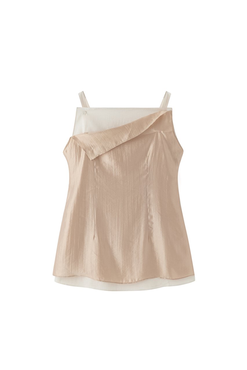 TRITI LAYERED TANK IN PEACH