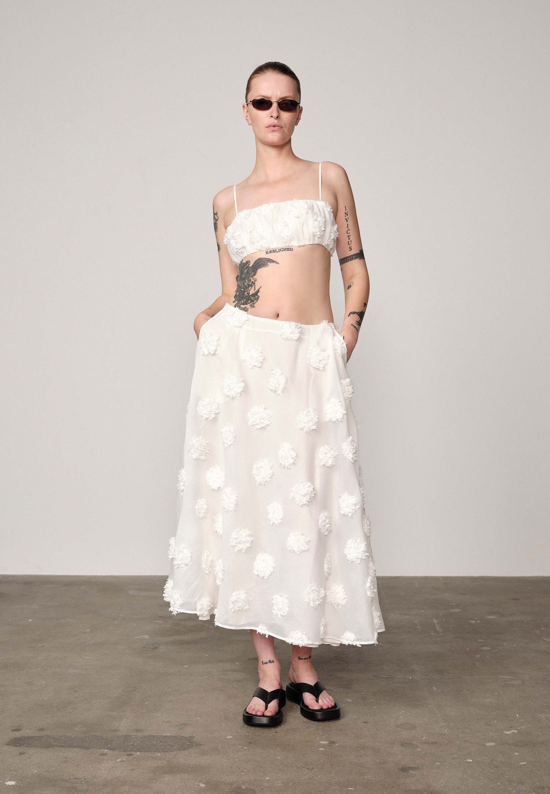 WILLIAM SKIRT IN WHITE