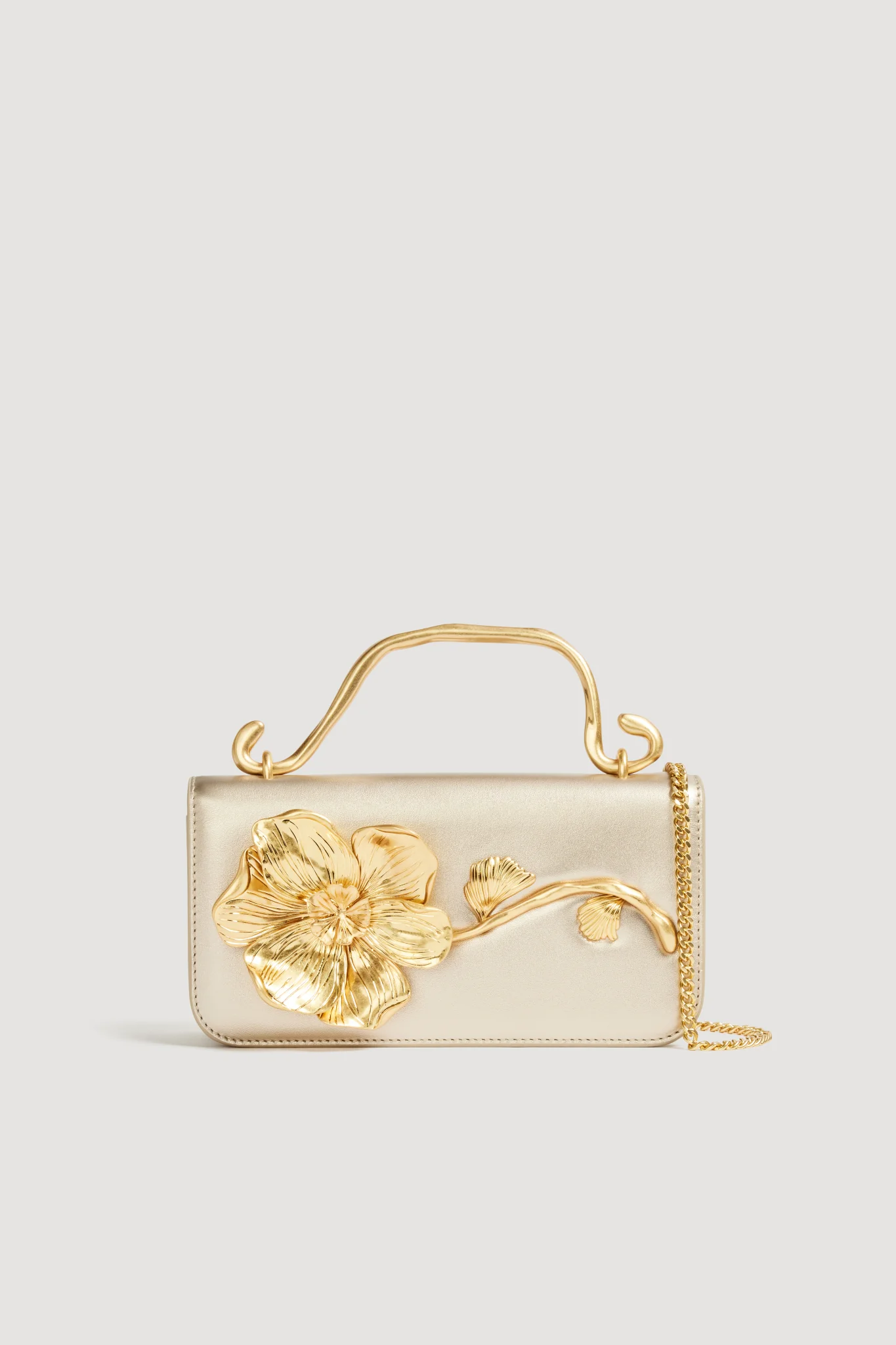 CELESTE FLOWER CLUTCH IVORY