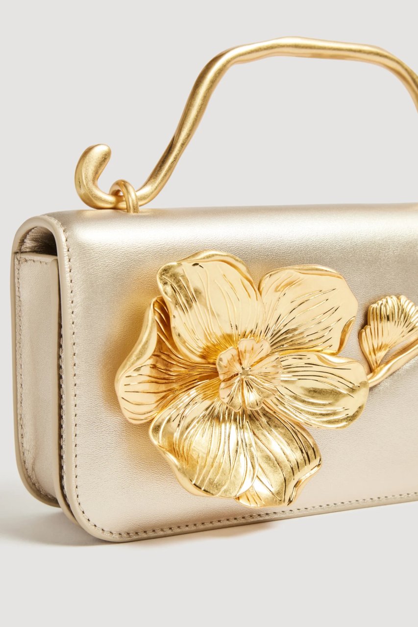CELESTE FLOWER CLUTCH IVORY