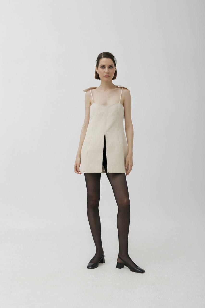 TOP 'PETALE' IN IVORY