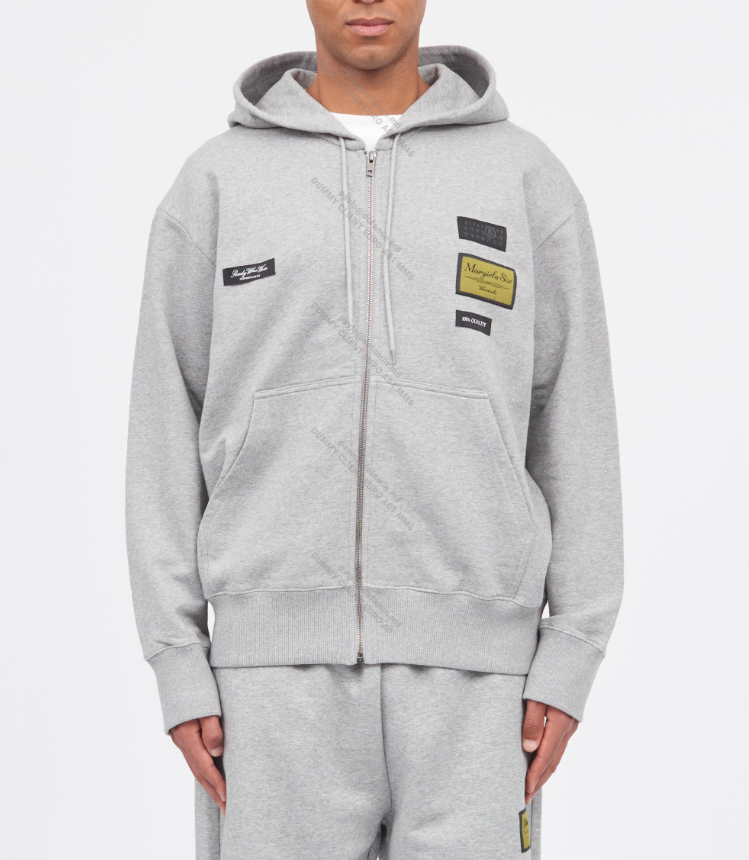 SWEAT JACKET LIGHT GREY MELANGE 